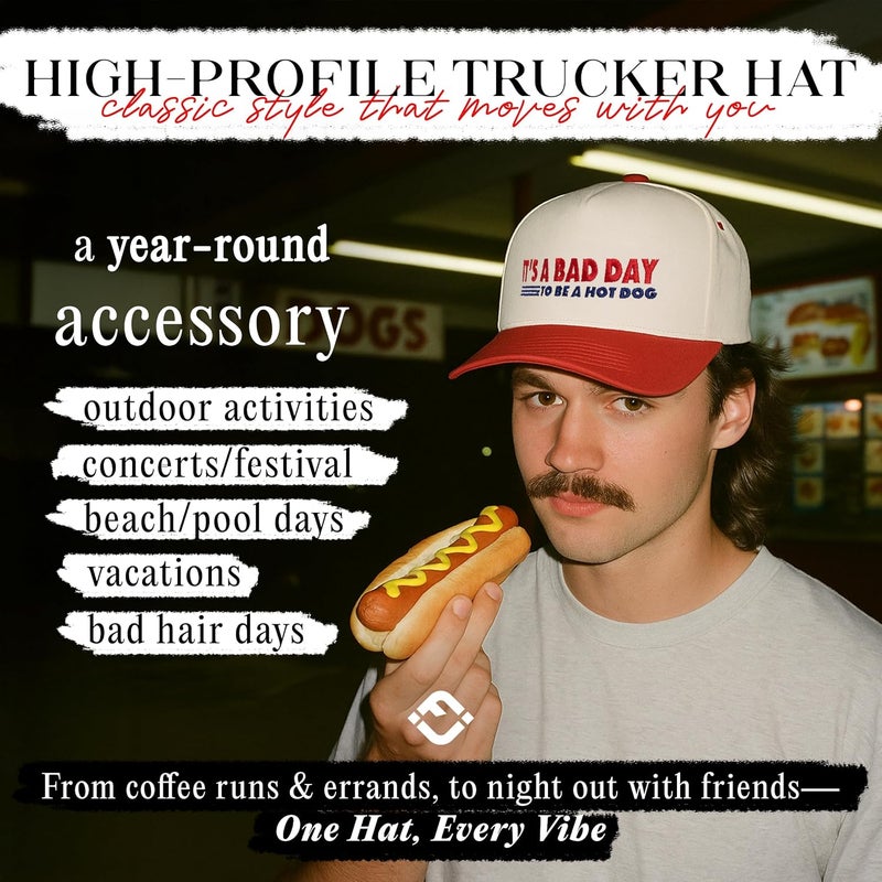 Funky Junque Vintage Canvas Snapback Hat - Adjustable 2 Tone Cap for Men Women - Put It On My, Cowboy, Girl Dad, Funny - Image 2